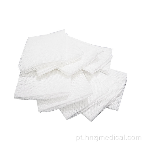 Bloco de gaze absorvente médico de tecido de algodão branco